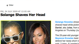 Solange Chops Hair, Is Called "Insane"